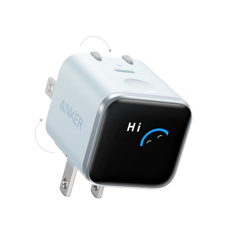 Anker Nano Charger (45W, Smart Display, 180° Foldable)