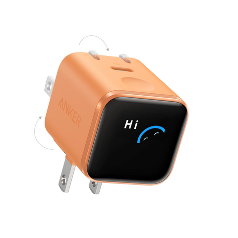 Anker Nano Charger (45W, Smart Display, 180° Foldable)