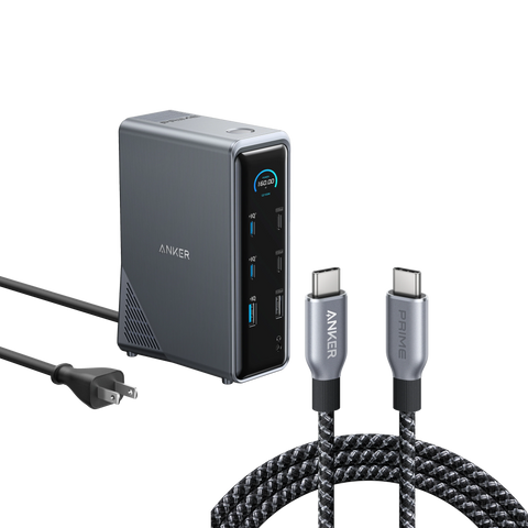 Anker Prime Charging Docking Station with 240W USB-C to USB-C Cable