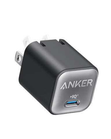 Anker Nano Charger (30W) and New Nylon USB-C to USB-C 100W Cable (10 ft)
