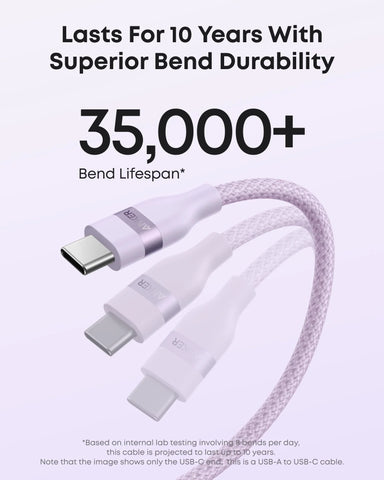 Anker USB-A to USB-C Cable (3 ft/6 ft, Upcycled-Braided)