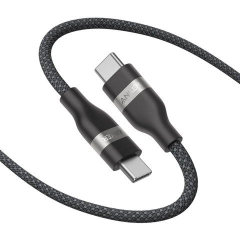 Anker USB-C to USB-C Cable (3 ft / 6 ft, 240W, Upcycled-Braided)
