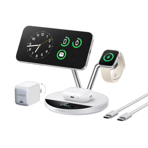 Anker Prime Wireless Charging Station (3-in-1, MagGo, AirCool, Dock Stand)