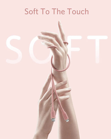 Anker 641 USB-C to Lightning Cable (Flow, 3 ft Silicone)