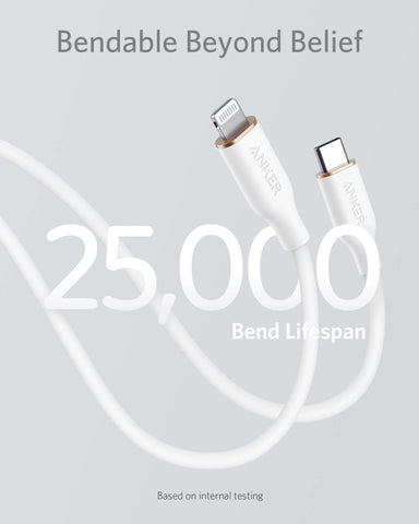 Refurbished Anker 641 USB-C to Lightning Cable (Flow, Silicone)