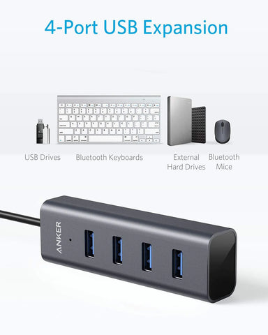 USB-C to 4-Port USB 3.0 Hub