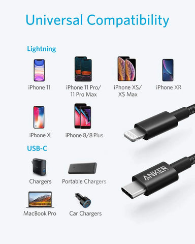 Anker 331 USB-C to Lightning Cable