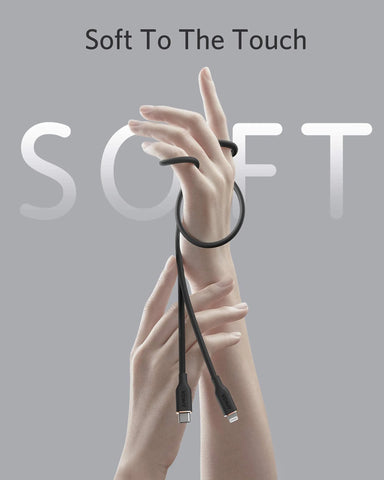 Refurbished Anker 641 USB-C to Lightning Cable (Flow, Silicone)