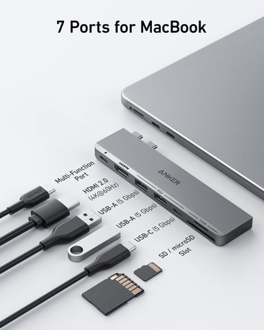 Anker 547 USB-C Hub (7-in-2, for MacBook)