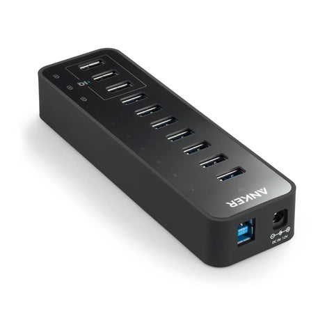 Anker 60W 10-Port USB 3.0 Data Hub