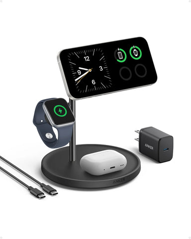 Refurbished Anker MagGo Wireless Charging Station (3-in-1 Stand)