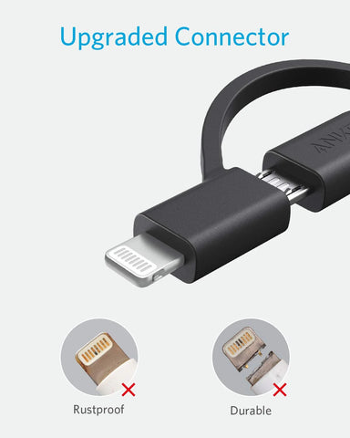 Anker 321 USB-A to Lightning Cable (3 ft 3-in-1)