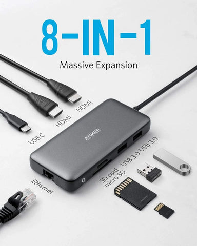Refurbished Anker 553 USB-C Hub (8-in-1)