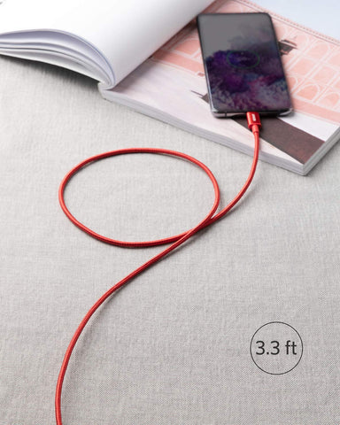 4-Pack New Nylon USB C to USB C Cable (3.3 ft 60W)